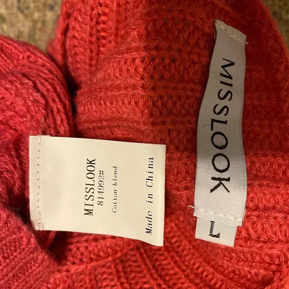 Misslook Lightweight Comfortable Sweater Women Size L - Picture 4 of 4